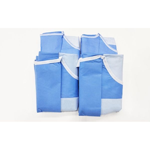 Buy Medical Breathable Soft Disposable SMS Sterilized Surgical Reinforced Gowns at wholesale prices
