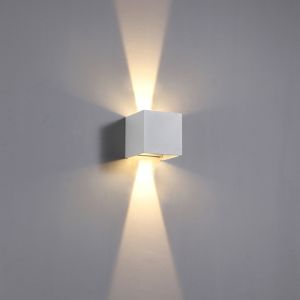 Waterproof adjustable 0-90degree black white led outdoor wall lights & outside