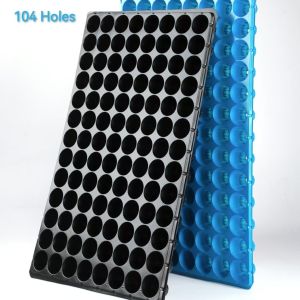 Quality 104 Cells Hole Nursery Seedling Tray Planting Plastic Nursery Tray For Garden for sale