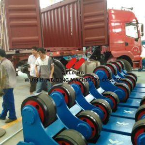 40T Cylinder PU Metal Wheel Self Aligning Welding Rotator For Vessel Pipe Tank