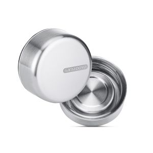 Travel 304SUS Stewing Double Wall Glass Tea Infuser Yellow