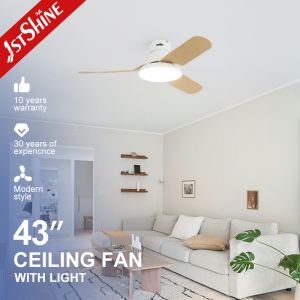 Quality Flush Mounted Ceiling Fan With Light Remote Dimmable Led Light for sale