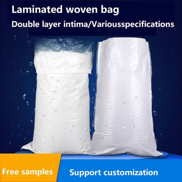 Buy 25kg PP Woven Sack Bags White Polyethylene Woven For Rice Water Proof PP at wholesale prices
