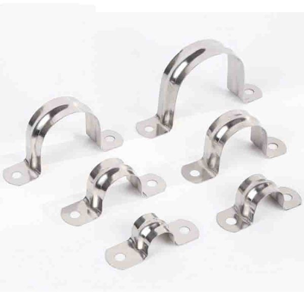 Buy Rust Prevention U Shaped Metal Saddle Clip For  Pipelines Installation at wholesale prices