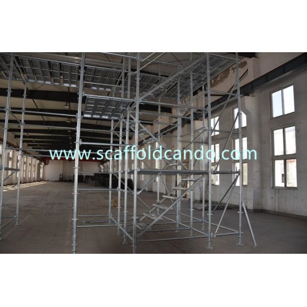Ringlock system Q235 scaffolding 550*2691mm stair case 9 steps with 50mm hooks