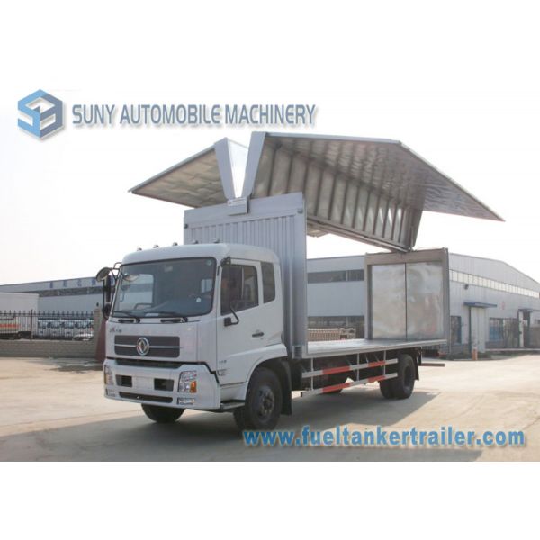 Buy 12 T Refrigerator Van Truck Dongfeng Kingrun 4x2 Wing Open Cummine Engine 170 HP at wholesale prices
