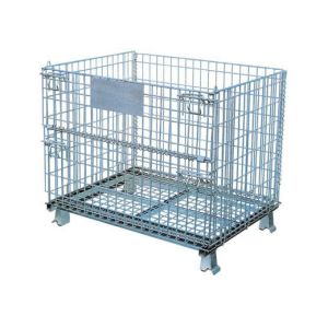 Collapsible 1000kg Metal Wire Mesh Container Pallet