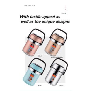 China BPA Free SS Vacuum Insulated Food Container 2000ML Double Wall on sale