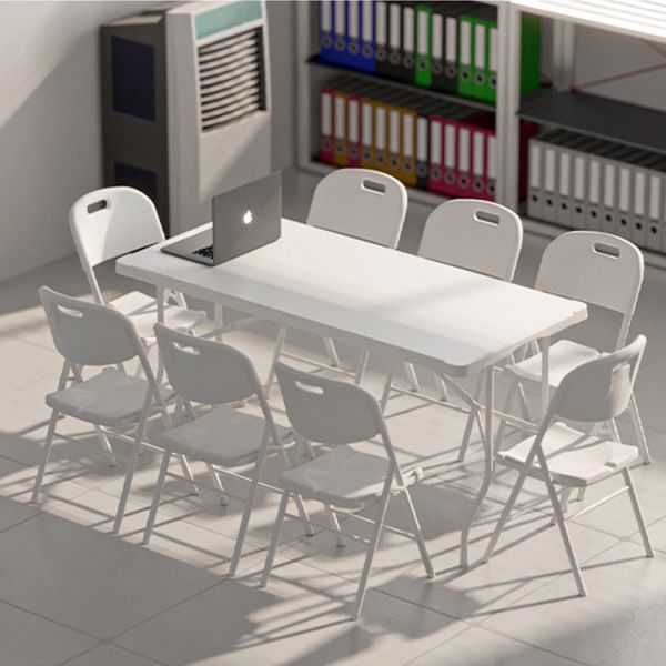 Modern Design Stock size Portable Plastic White Folding Banquet Table for Picnic Party