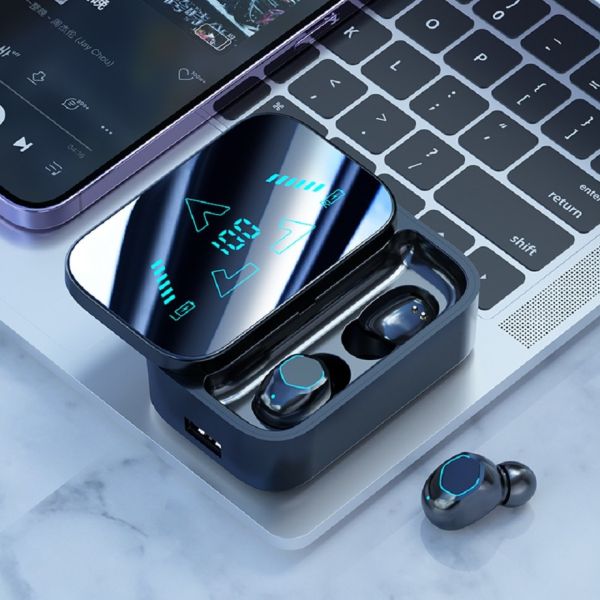 Sliding Compartment Design Intelligent Mirror Display High-speed Bluetooth 5.3 Earphone All-weather Battery Life waterproof For Sports