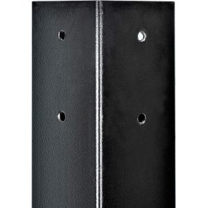 Metal Top Surface Mount In-Ground White Mailbox Pole Bracket