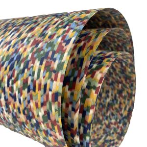 New Design Artificial Colorful Spot Wood Veneer For Jewel Box Car Interior Home