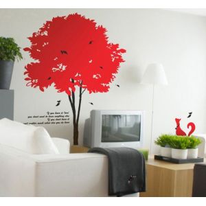 Cool Tree Wall Flower Stickers G108 / Wall Sticker Art