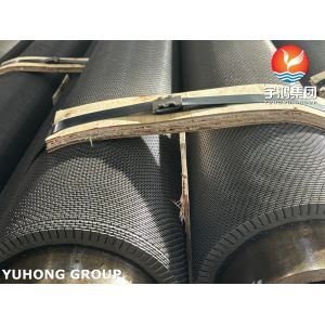 China ASTM A312 TP347 Serrated Spiral High Frequency Welding Finned Tube For Condensers on sale