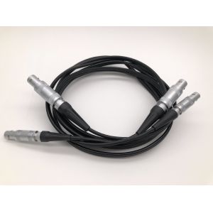 Double Lemo 0S To Lemo 01 Custom Cable Assembly 6ft Length For Ultrasonic Probe