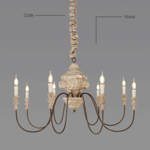 Reclaimed wood ceiling chandelier Lighting (WH-CI-33)