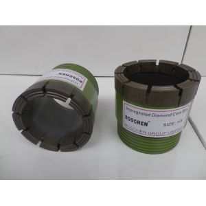HX NX BX Diamond Core Drill Bits For Double Tube Core Barrel Exploration Core
