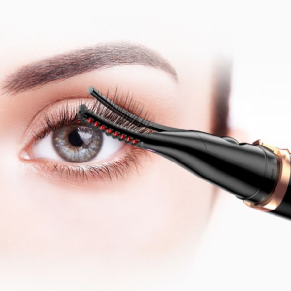 Buy Portable Mini Electric Heated Eyelash Curler 70 Degrees Black at wholesale prices