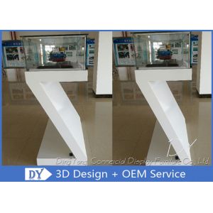 Custom Fashion Modern Retail Glass Jewelry Display Cases With Light