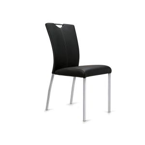 Leather Stainless Steel 44*45*93CM Modern Metal Dining Chairs