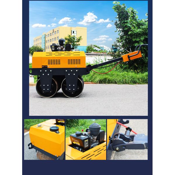 Mini 0.5 Ton Self Propeller Walk Behind Diesel Two Steel Vibratory Road Roller