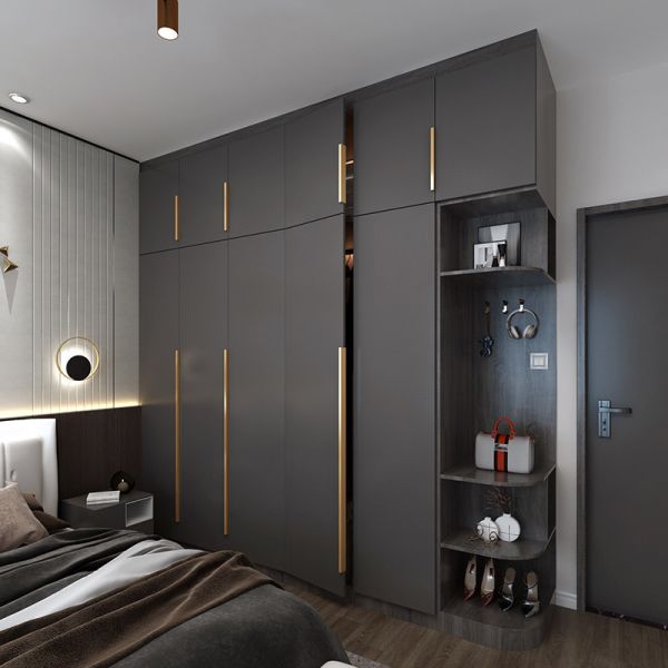 Buy 18mm Melamine Chipboard Customized Wardrobe Individual Bedroom Storage Cabinet at wholesale prices