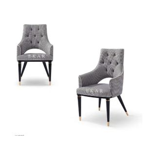 Quality Modern Wooden Leg Armchaie Home Office Fabric Chair W005 for sale