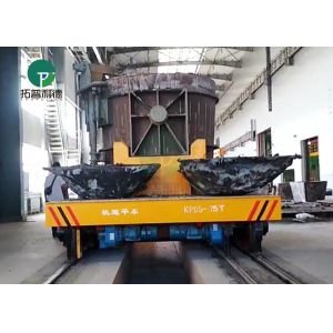 Steel Plant Dual Drive System Heat Resist Slag Pot Transfer Cars Powered By Low