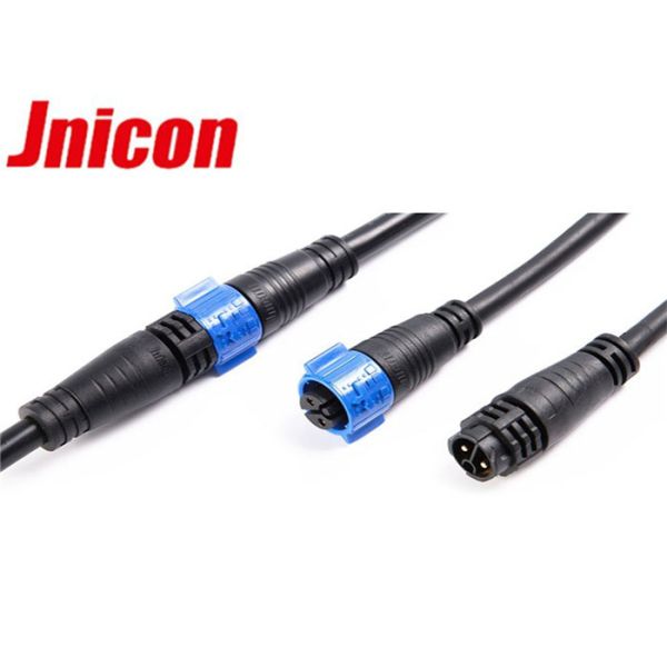 3 Pole Waterproof LED Connectors Male And Female Outdoor Sealed With Cable