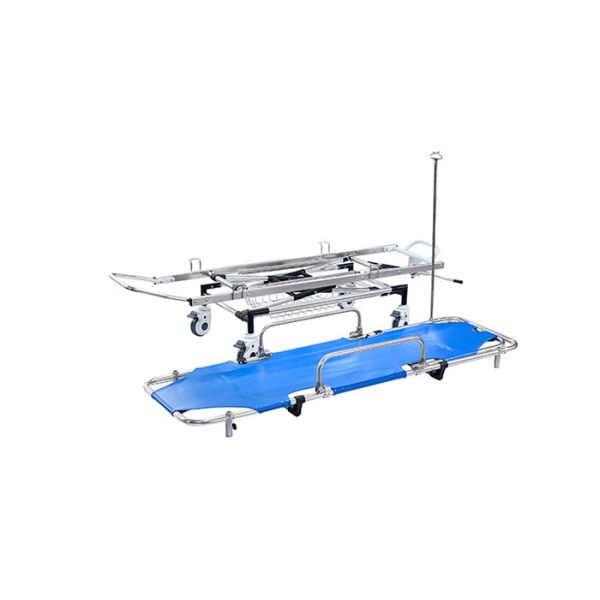Buy Manual Ambulance Folding Stretcher 180kg Load High Strength Aluminum Alloy at wholesale prices