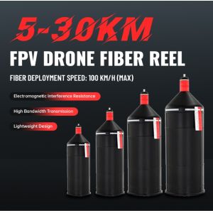 Anti-Interference 1FPV Drone Fiber Reel 30KM Range 100KM/H Deployment for High