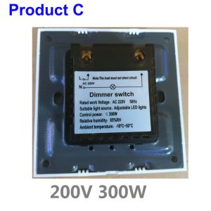 AC85-120V AC180-265V LED Lamp Dimmer Switch Brightness Controller Wall Mounted