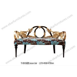 2 Seater leisure chair antique wooden leisure chair TI-008