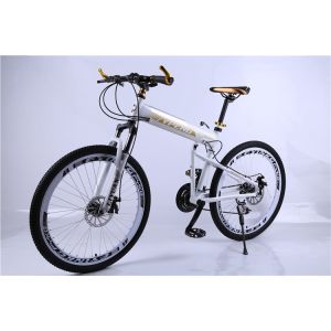 Hot sale OEM 36 spoke wheel 21 speed 40mm rim white aluminium alloy folding hummer mountain bike