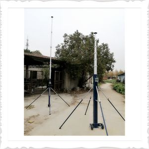 China Lightweight 12m Push Up Winch Up Aluminium Telescopic Mast on sale