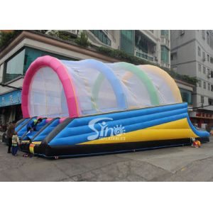 Quality Commercial grade ramp shape outdoor adults inflatable obstacle slide on sale from Sino Inflatables for sale