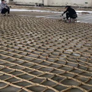 200mm*200mm Mesh Size Sisal Rope Safety Net for Helicopter Platform Fall