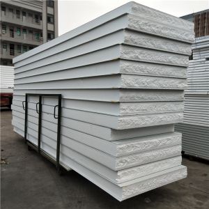 100mm eps sandwich wall panel 1150-100-0.426mm with 16kg for bunk house