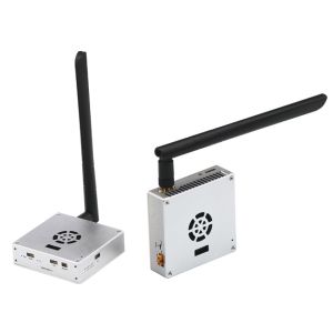 Quality Sensitivity -100dbm&amp;4Mhz/1.5 Watts Wireless Video Link Double TTL Port Point - Point For Military UAV for sale