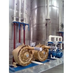 Wastewater Treatment Ring Air Blower Double Stage 3.3kW High Airflow