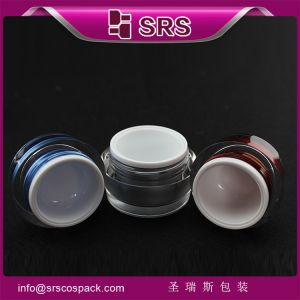 China SRS PACKAGING high quality and good price cosmetic jar ,30g 50g acrylic mason jar on sale