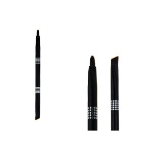 Black Double End Lip Liner Brush Retractable Lipstick Brush For Travel