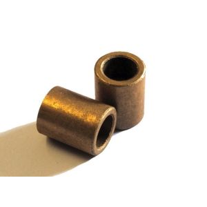 Sintered Bronze Sleeve Bearing , Cylindrical Bronze Bearing Flange Bushing
