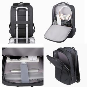 Daily Unisex Fashion Lightweight Black Anti-Theft Waterproof Laptop Backpack