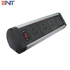 2020 new style without cut out hole clamp on desktop power socket for conference