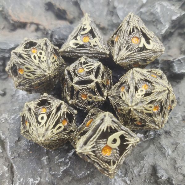 Buy Hand Polished Metal Polyhedral Dice Resin Polyhedral High Temperature at wholesale prices