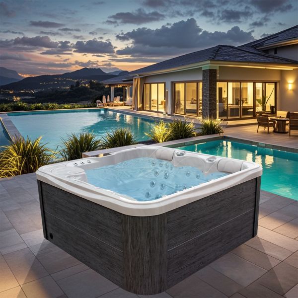 Spacious 6 Person Hot Tub Whirlpool Hydro Massage For Ultimate Relaxation