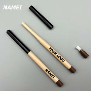 Customize Lip Liner Pencil eyebrow eyeliner tube with brush lip liner pencil