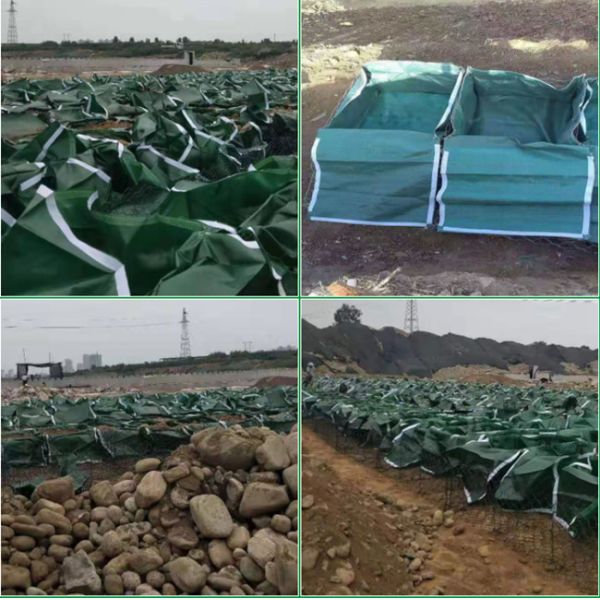 Anti Ultraviolet Gabion Geotextile Bag 1m*1.5m*0.5m Flood Control