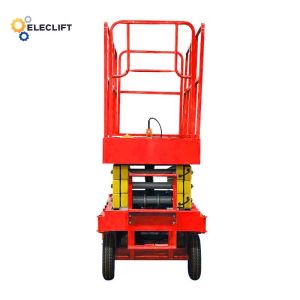 Aluminum Steel Electric Mobile Scissor Lift With Outriggers